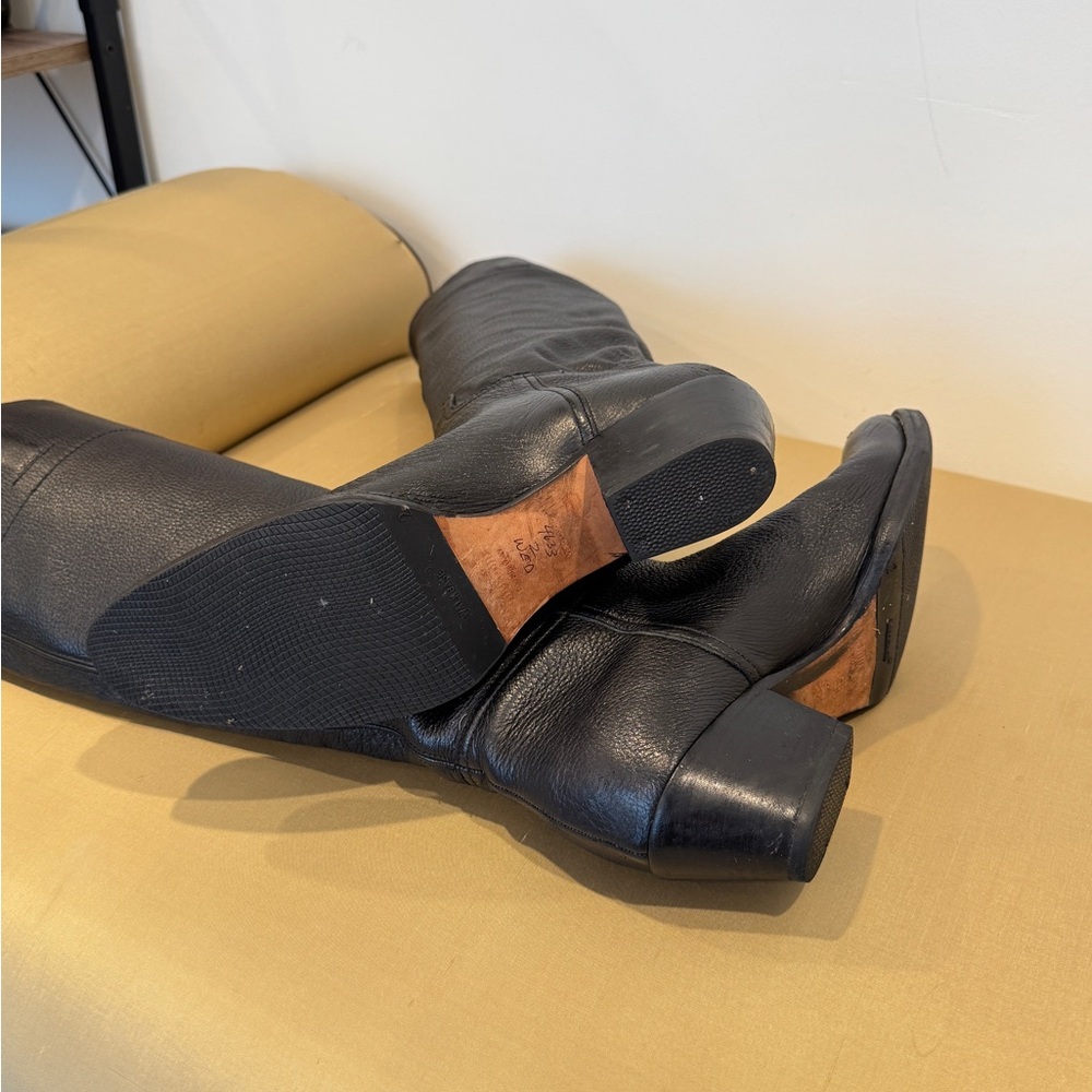 Vintage Miu Miu Black‎ Long Leather Boots. Size 36. - Picture 8 of 11